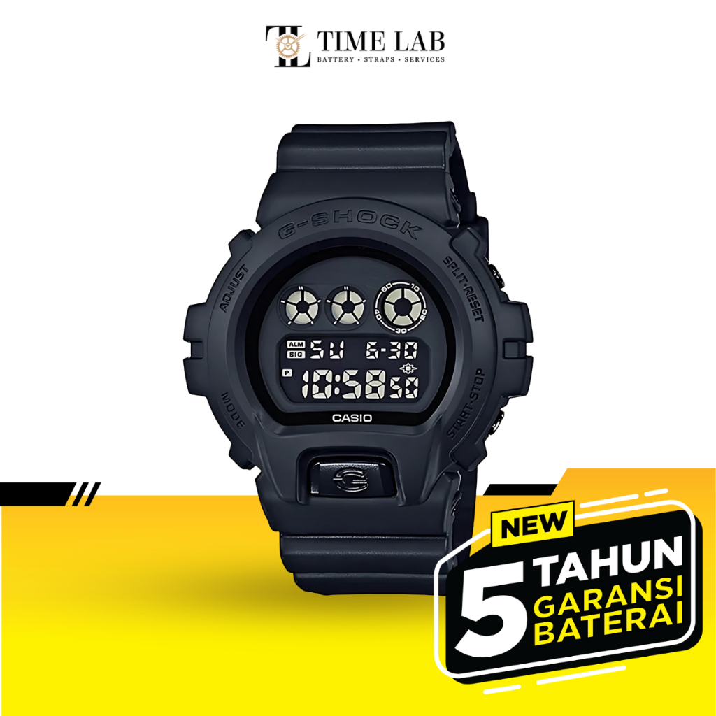 JAM TANGAN PRIA CASIO G-SHOCK / G-SHOCK DW-6900BB-1D / DW 6900BB 1D ORIGINAL TIMELAB