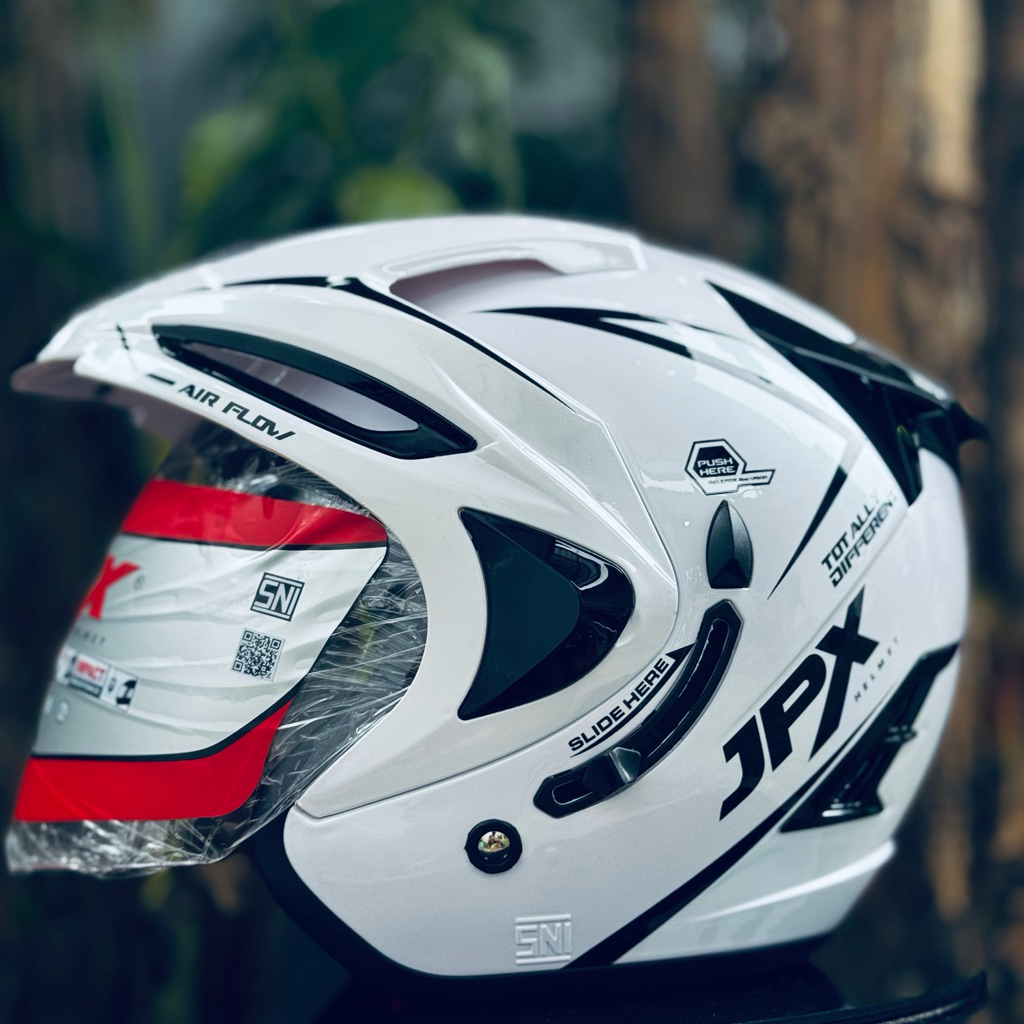Helm Half Face JPX Supreme White