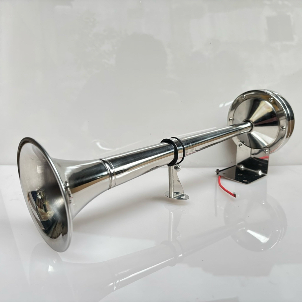 Klakson kapal Horn stanless 304 electric single 12 V 24V Klakson kapal Elektrik