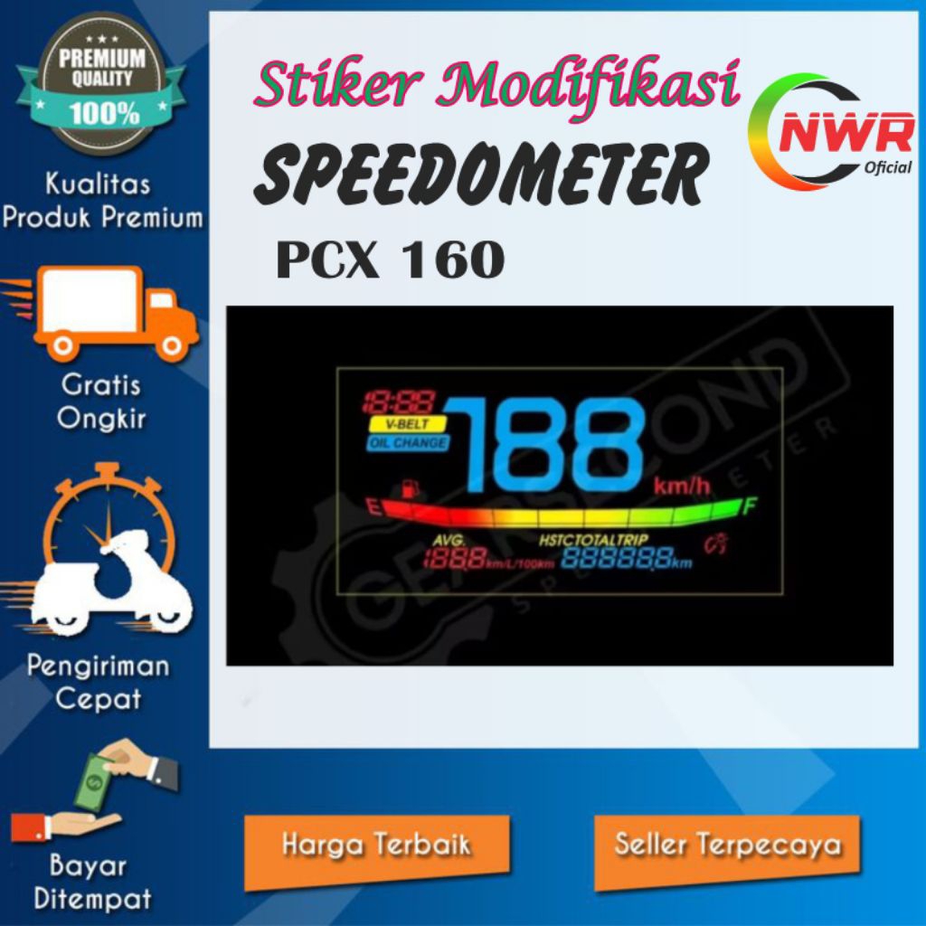 STIKER LCD PCX 160 STICKER LCD SPEEDOMETER PCX 160 STIKER MODIFIKASI LCD SPEEDOMETER PCX 160