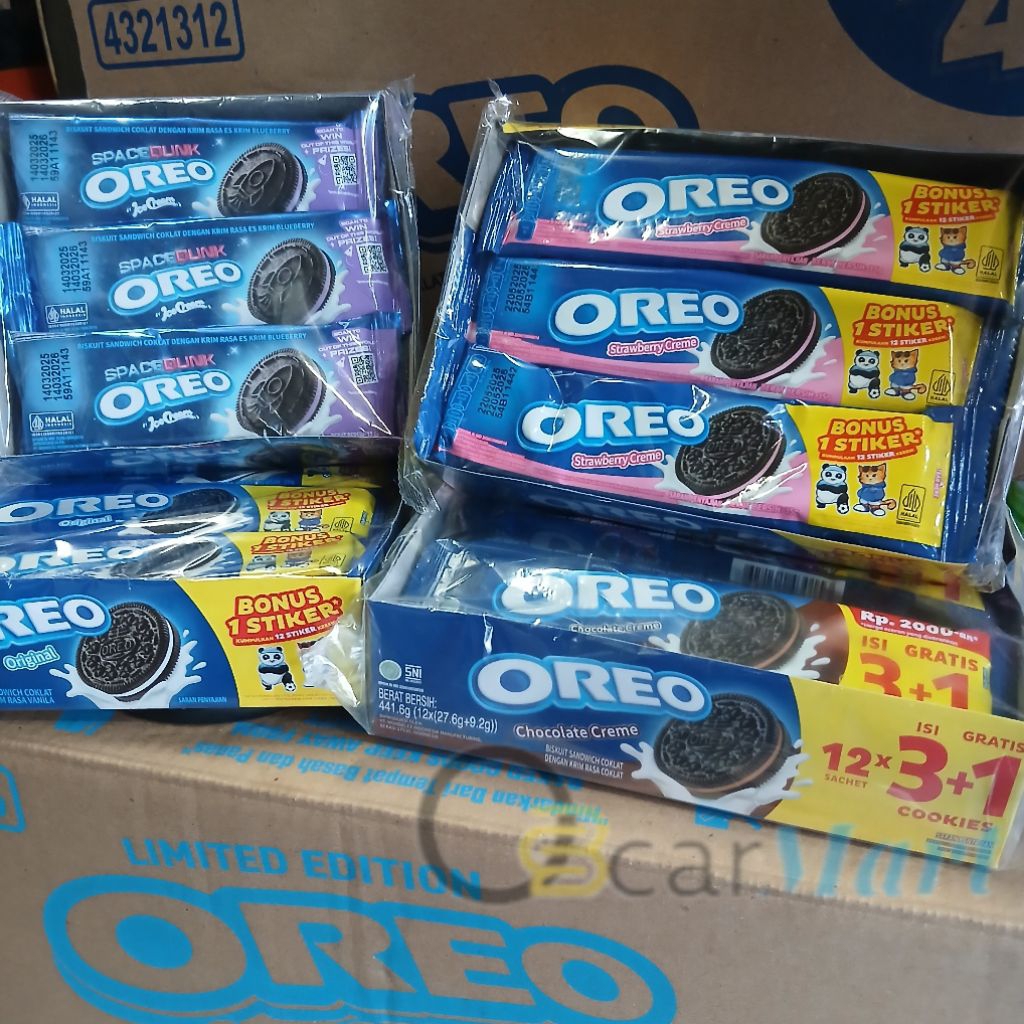 

orins Biskuit OREO LUP Pack isi 12 Pcs 2000an 36gr