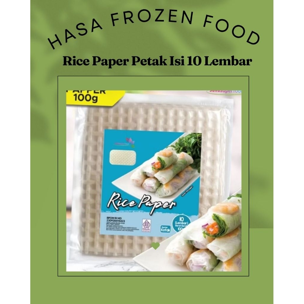 

Rice Paper Petak isi 10 Lembar