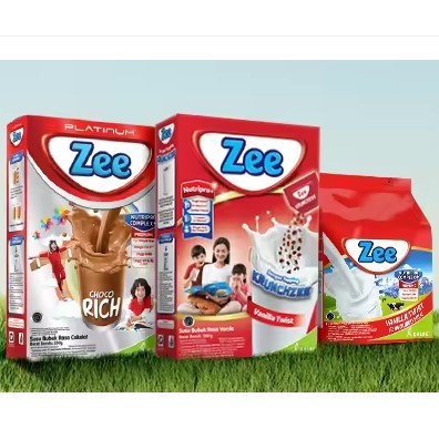 

^ ZEE 340 gr / 875 gr Rasa Coklat/ Vanila/ Strawberry Susu Anak Sekolah