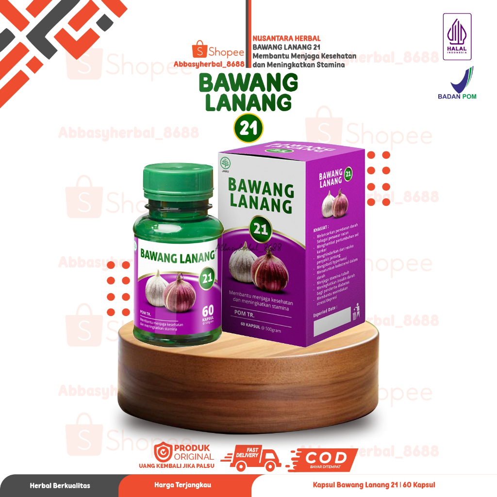 Abbasy Herbal_Kapsul Bawang Tunggal Lanang 21 isi 60 Kapsul