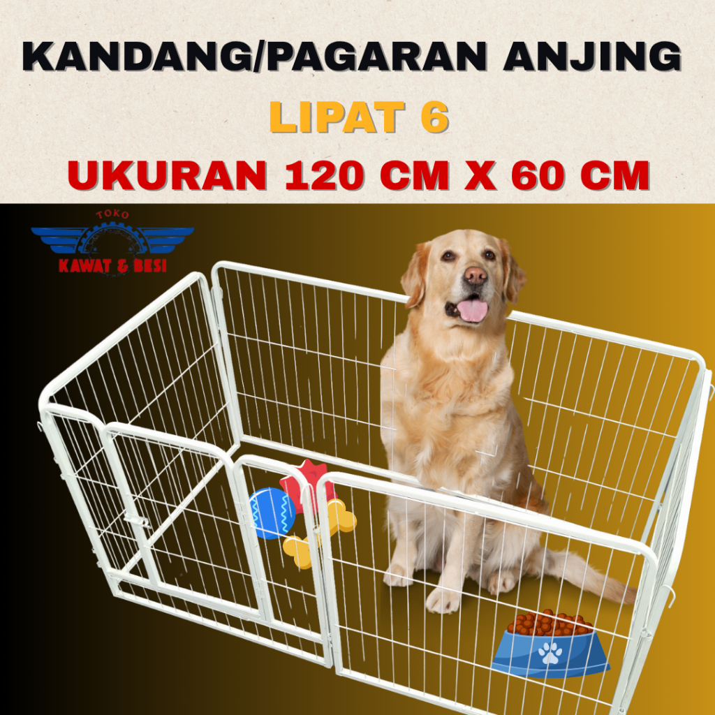 Pagaran/Kandang Anjing Lipat Harga Murah Berkualitas Outdoor&Indoor