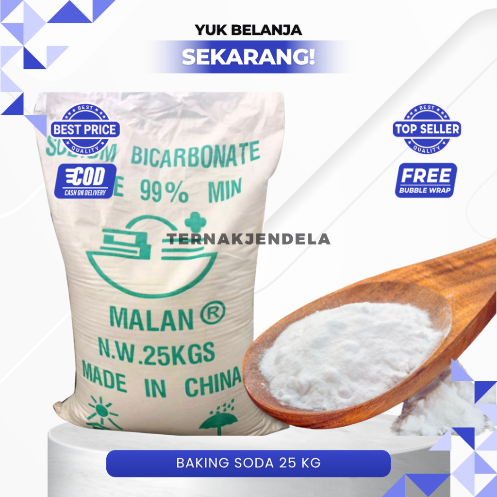 

BAKING SODA 25 Kg - SODA KUE 25 Kg - SODIUM BICARBONATE 25 Kg Food Grade SOBI