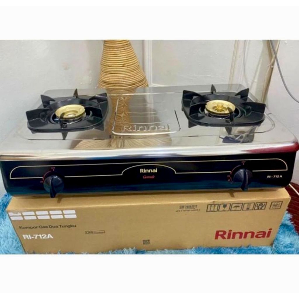 Kompor Gas 2 Tungku Rinnai 712A/Kompor Gas Jumbo RINNAI 712A