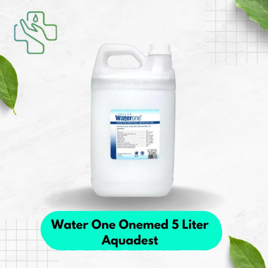 Water One Onemed 5 Liter Aquadest Aqua Destillata Steril