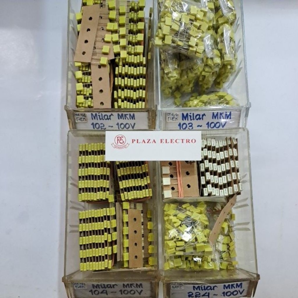 KAPASITOR MKM 102 / 103 / 104 / 224 100VOLT CAPASITOR 102J 103J 104J 224J 100V KUALITAS BAIK