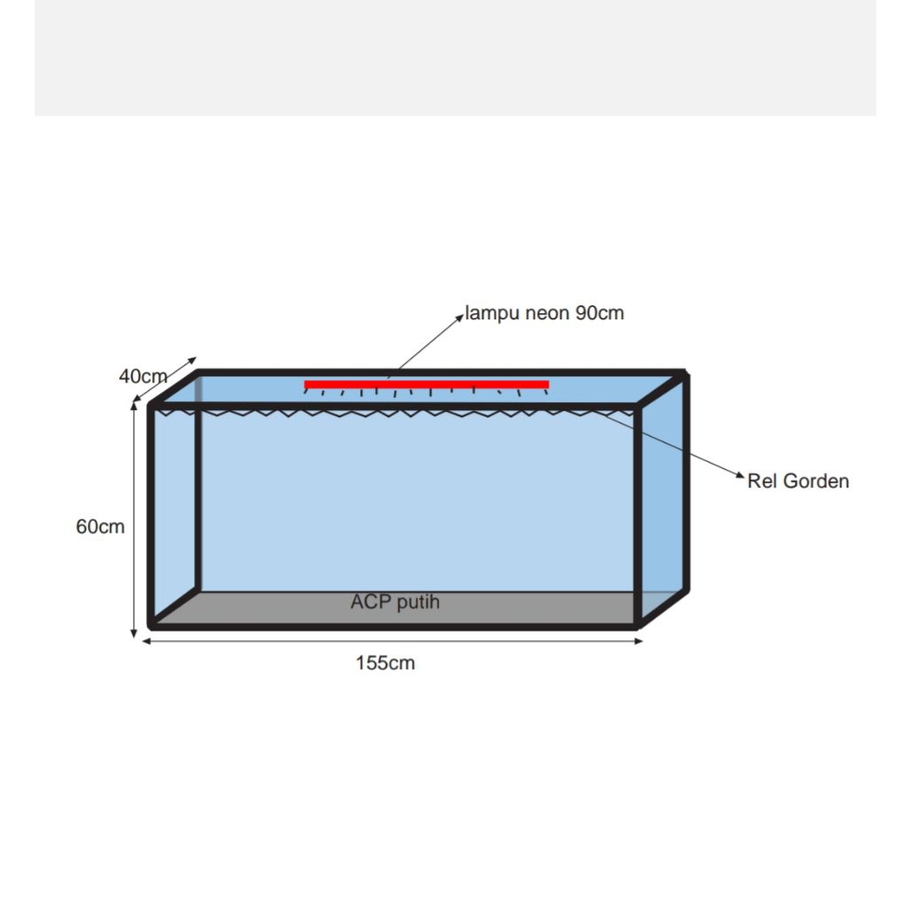 etalase warung nasi 150cm pk