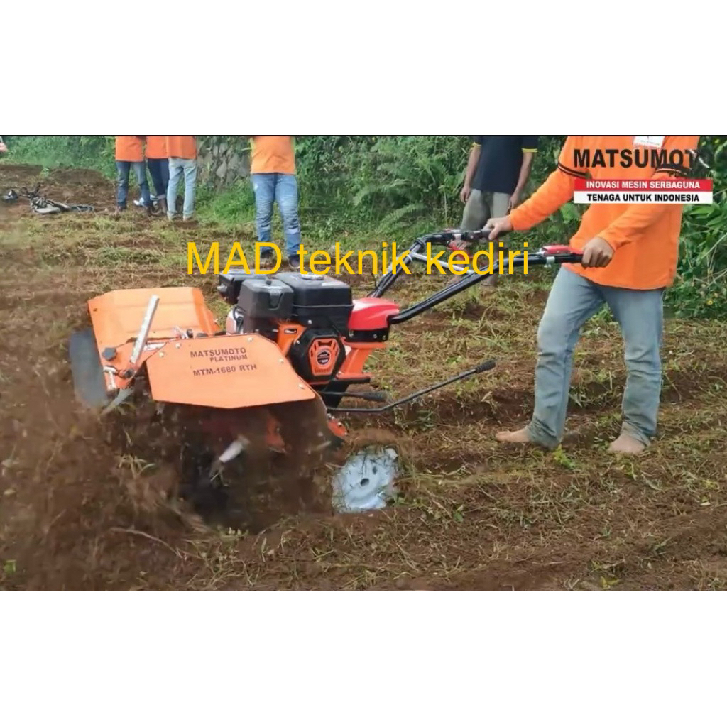 Traktor mini Cultivator Cakar Baja RTH serbaguna MATSUMOTO MTM-1680 RTH gulud tebu / bedengan / pari