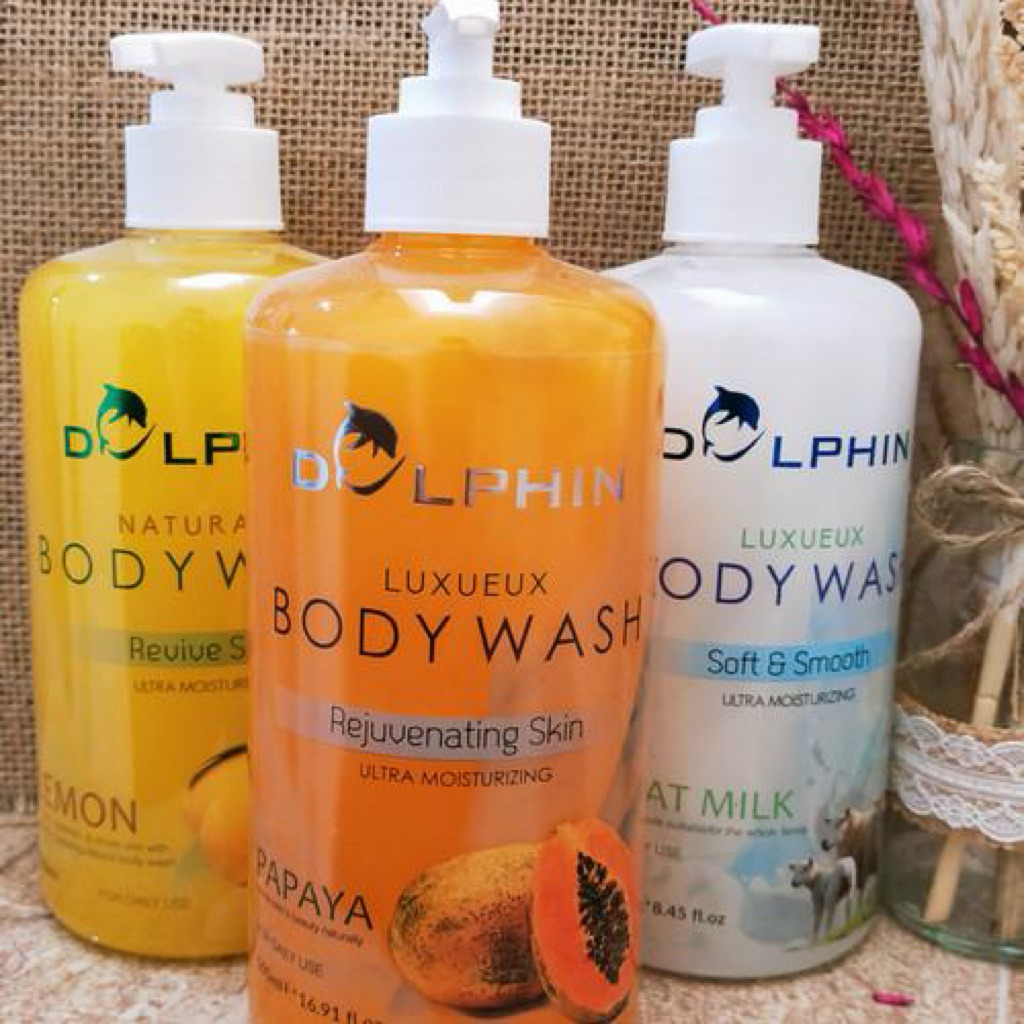 DOLPHIN Body Wash Papaya 500ml - ORIGINAL