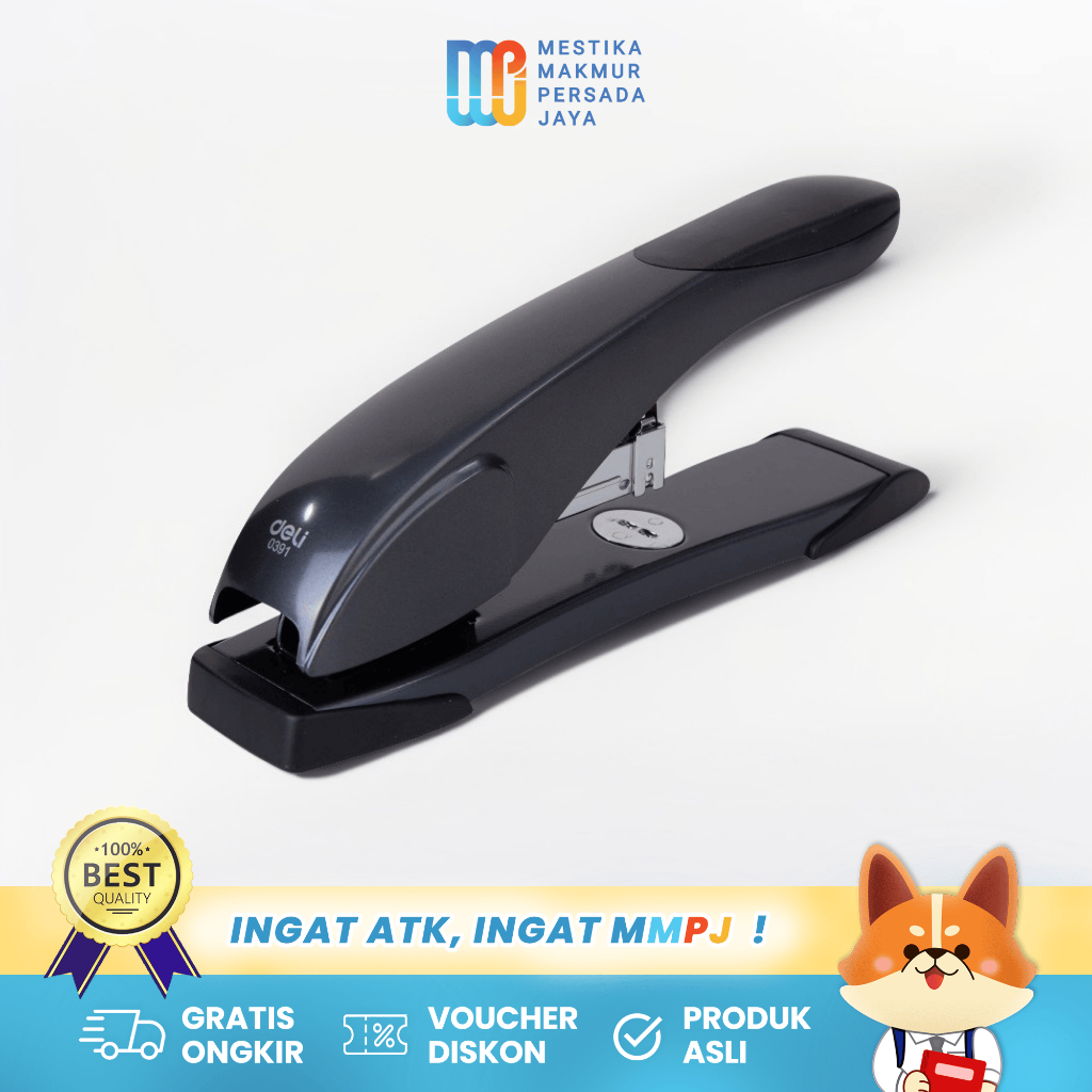 

Deli Heavy Duty Stapler 60 Lembar – Stapler Kuat TPE+ABS dengan Penyimpanan Isi Ulang E0391