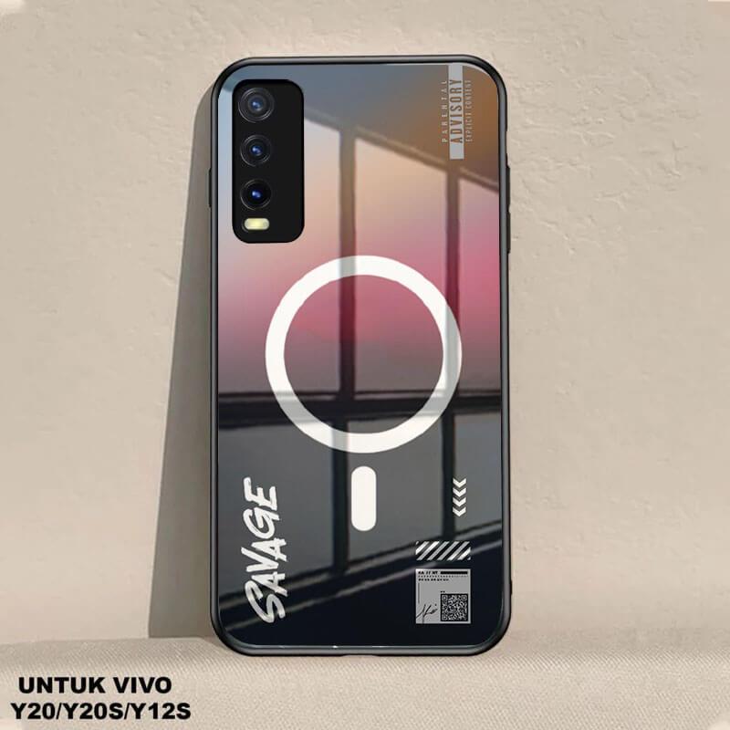 (G69) Softcase Glass Kaca For VIVO Y20 / VIVO Y20s /  VIVO Y12s TERBARU 2025 Case Hp Terbaru Anti Ai