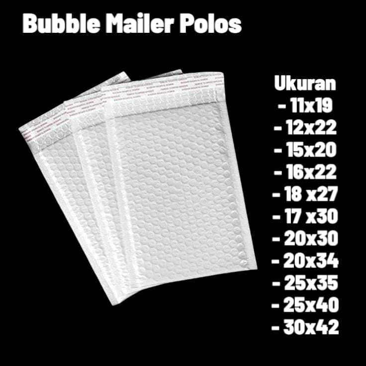 Amplop Bubble Mailer Polos|Bubble Wrap Packing|Bubble Mailer Warna Tebal isi 1 pcs