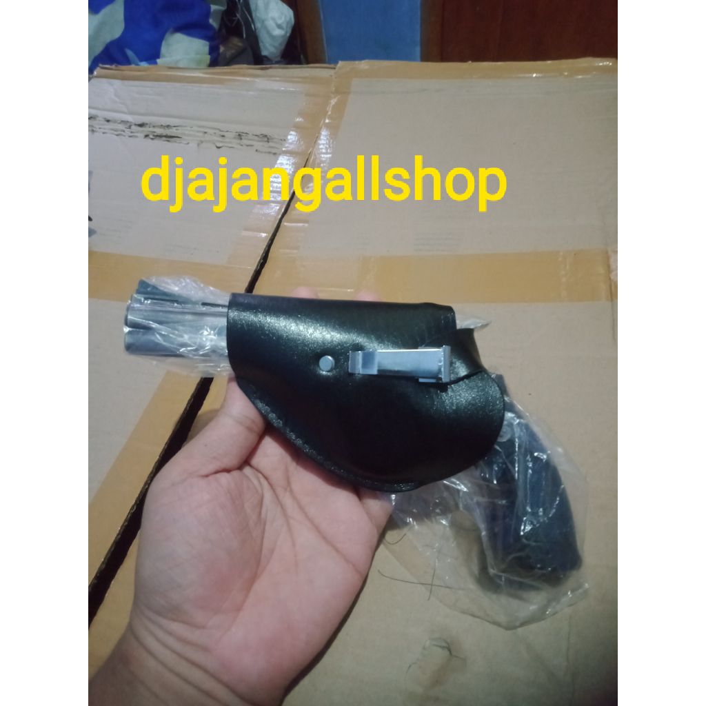 Korek Api Gas Pistol Revolver / Korek Api Bara Model Pistol Revolver Ukuran Besar + Free Sarung