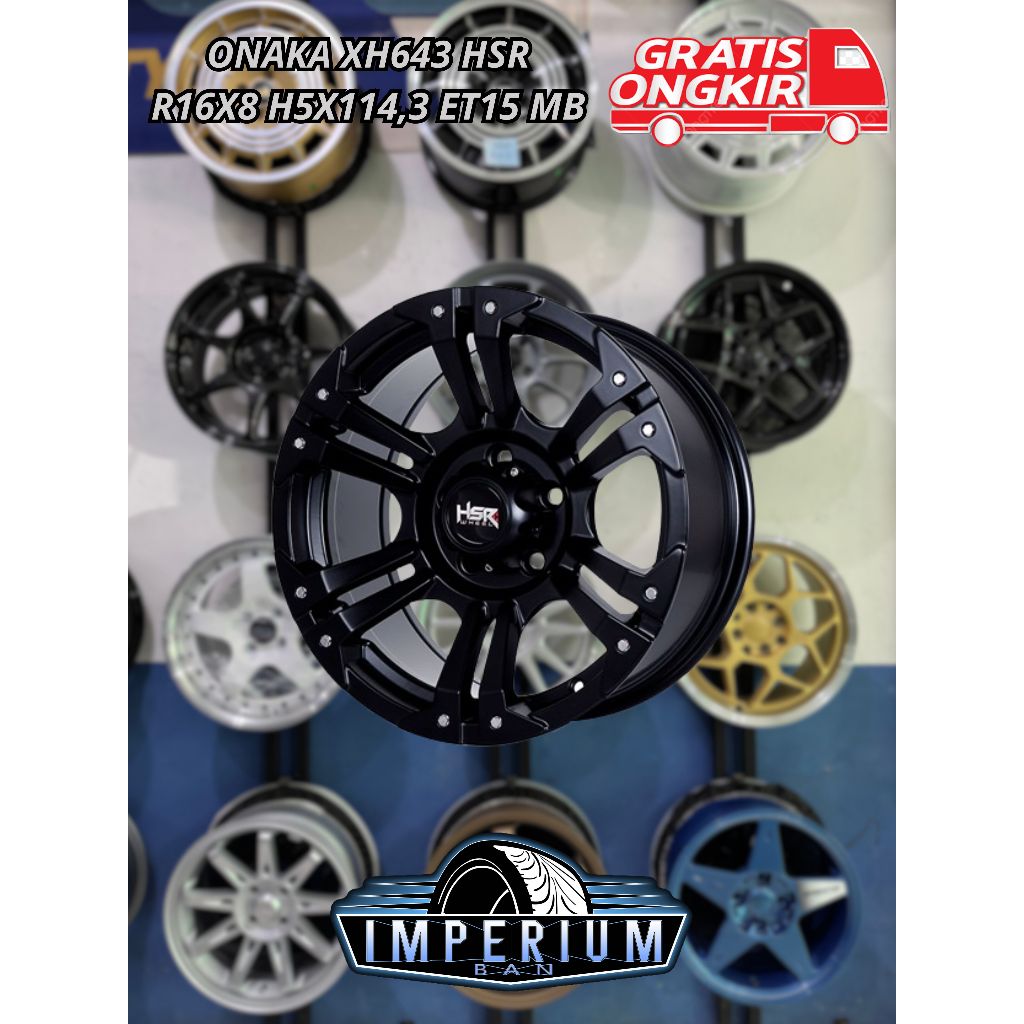 Velg Mobil Hsr Onaka Ring 16 Pcd 5x114 Offroad Innova Xpander Terios Granmax Apv Dll