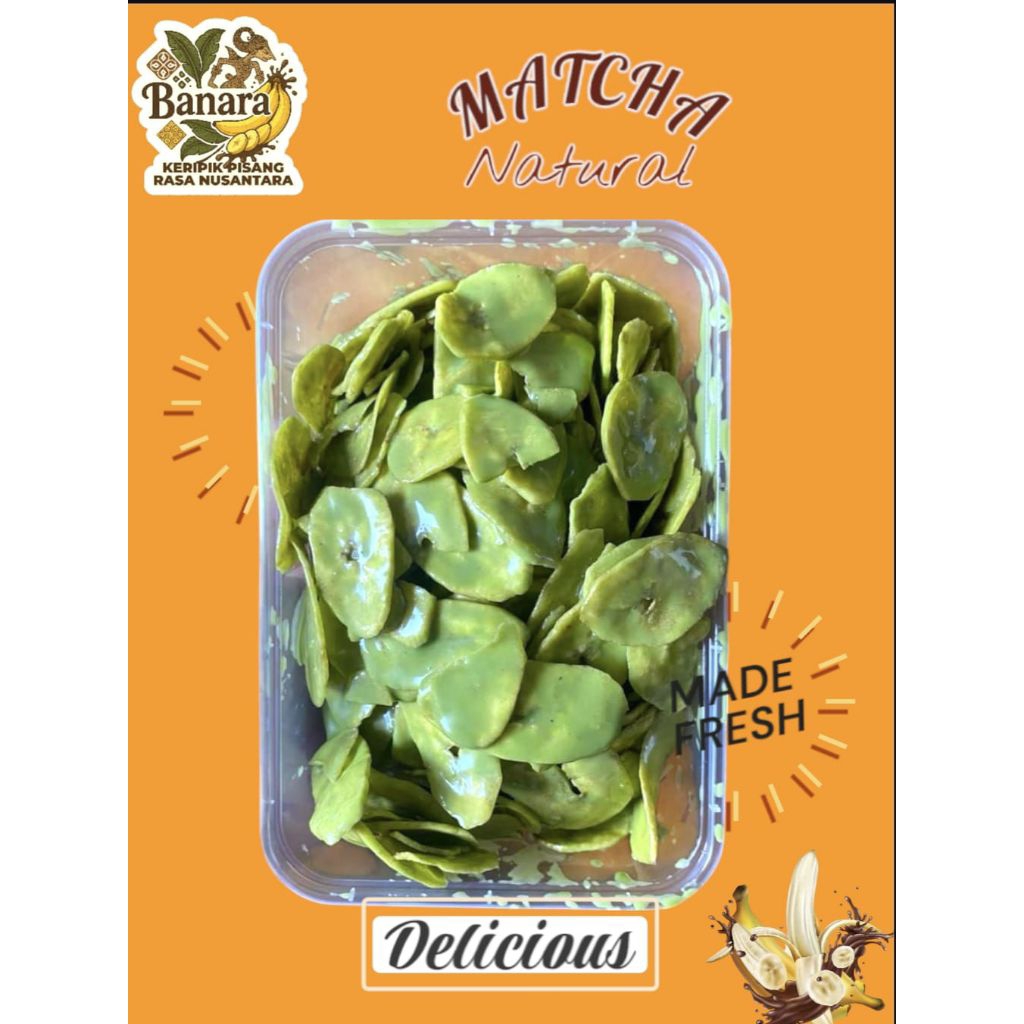 

Keripik Pisang Lumer Matcha 150gr