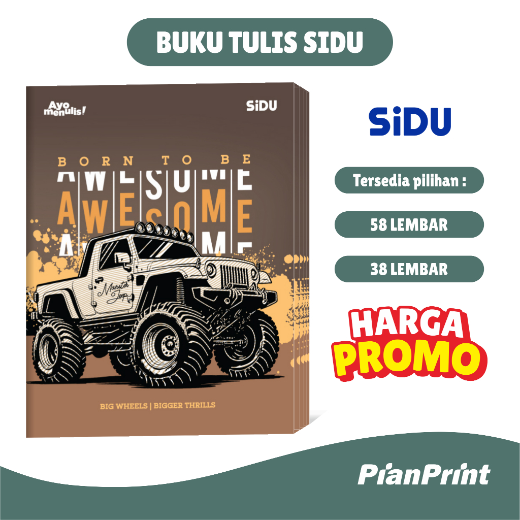 

Buku tulis Sidu | Buku tulis sidu 38 lembar | buku tulis sidu 58 Lembar 1 pack