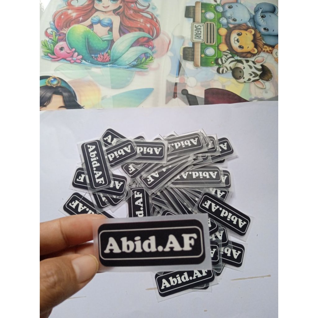 

STIKER SABLON CUSTOM LABEL BAJU CUSTOM