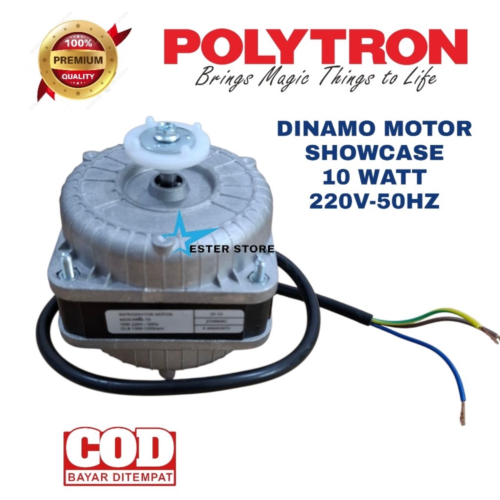 Dinamo Fan Motor Showcase  Polytron Dinamo kulkas showcase 10watt high quality