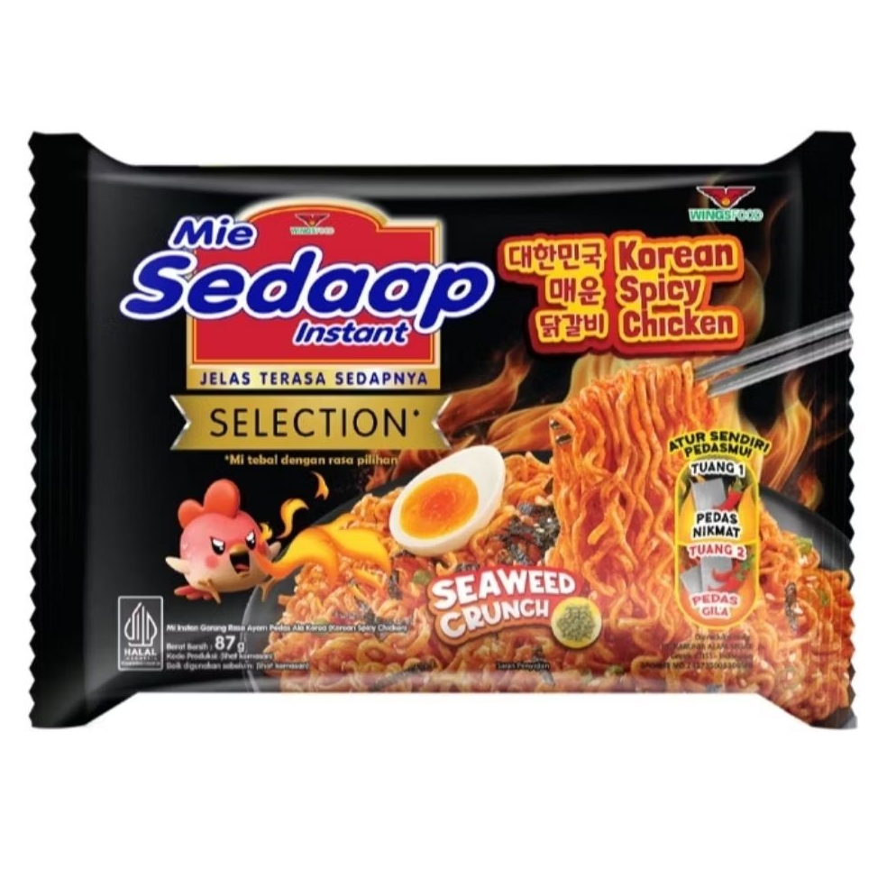

Sedaap Mi Instan Goreng Selection Korean Ayam Pedas 87 g