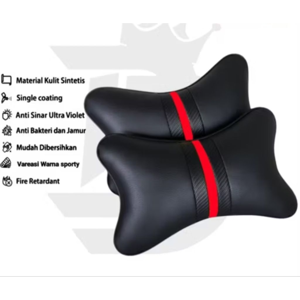 Bantal Leher Mobil warna penyangga leher TG Variasi