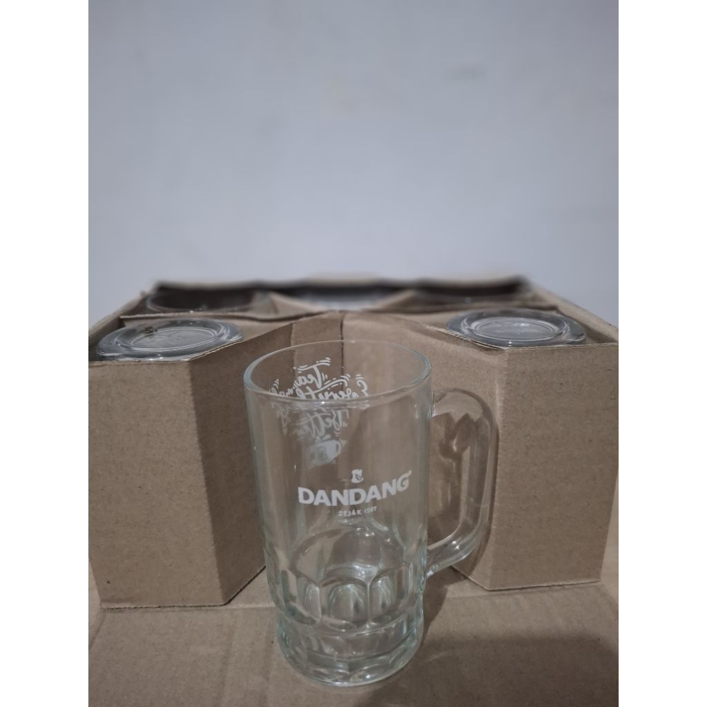 GELAS CANTEL KACA BESAR + TEBAL | GELAS CAP TEH DANDANG