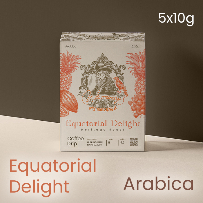

Equatorial Delight by Wisemensay - Coffee Drip (Heritage Roast, Gunung Halu Arabica, Single Origin)