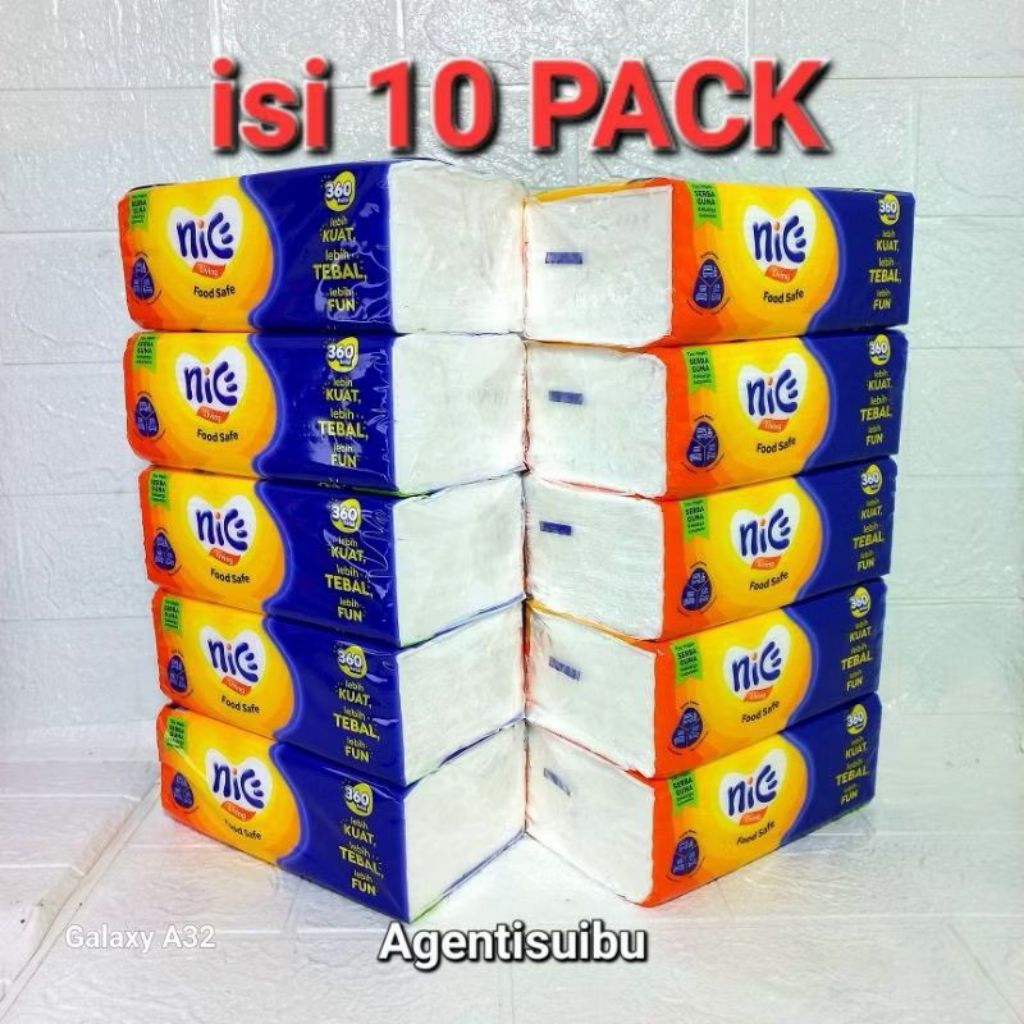 PAKET 10 PCS TISSUE NICE 360 HELAI