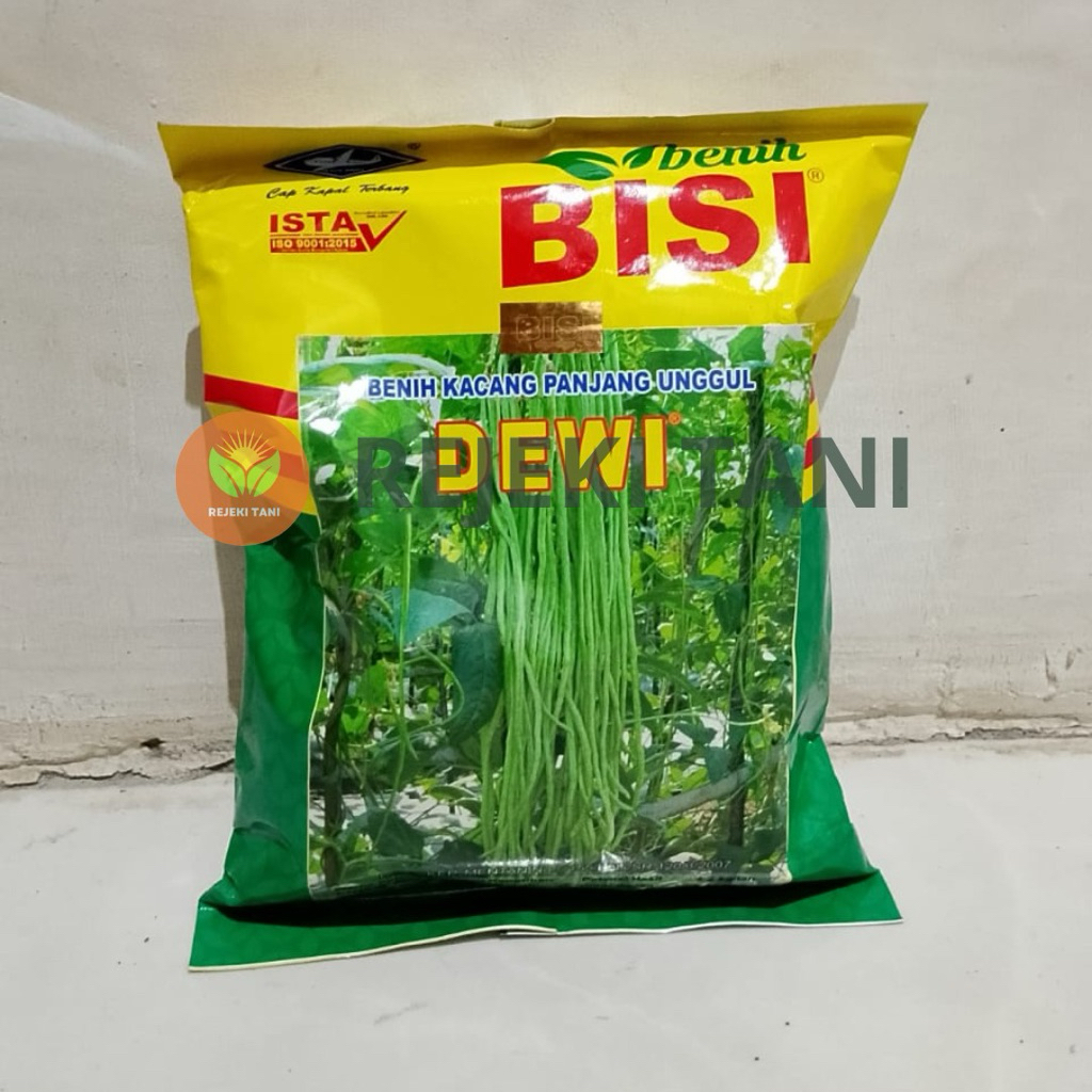 Benih Biji Kacang Panjang Dewi Cap Bisi Kapal Terbang Kemasan 500gra