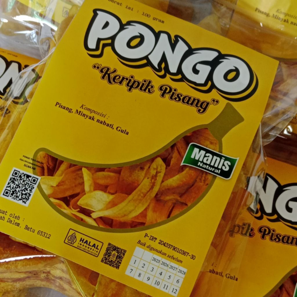 

Pongo Keripik Pisang Premium 100 gram