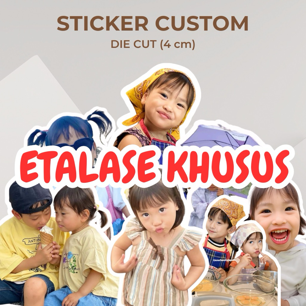 

Stiker Wajah Full Body Tulisan Nama Custom 4 cm