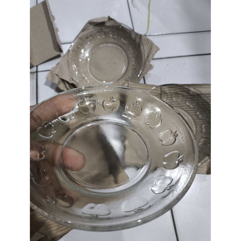 (6 pcs) lepek kaca / lepek kopi / lepek apel / lepek bening