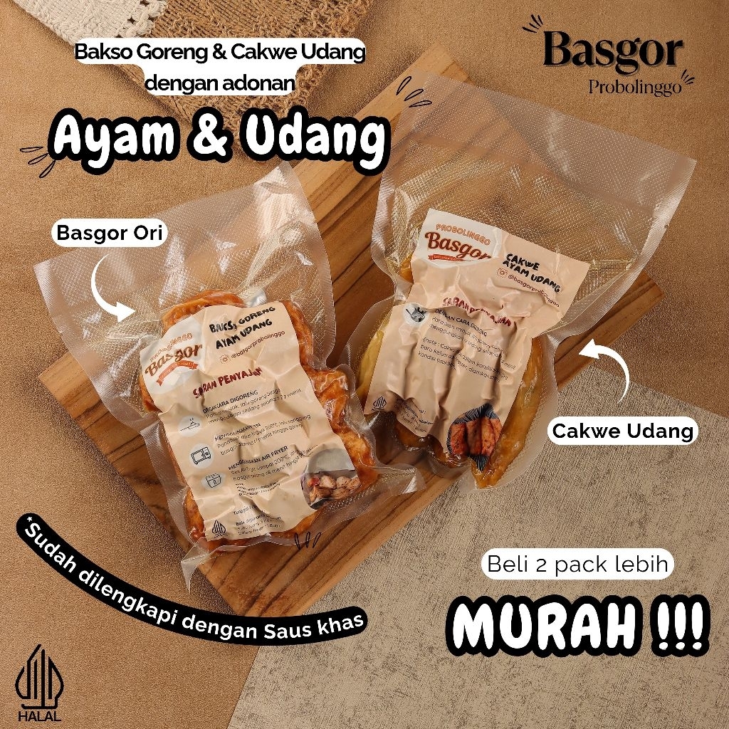 

[COMBO NYAMIL HEMAT] Basgor Ori & Cakwe Udang Termurah, Bakso, Baso Goreng, Basgor Ayam Udang