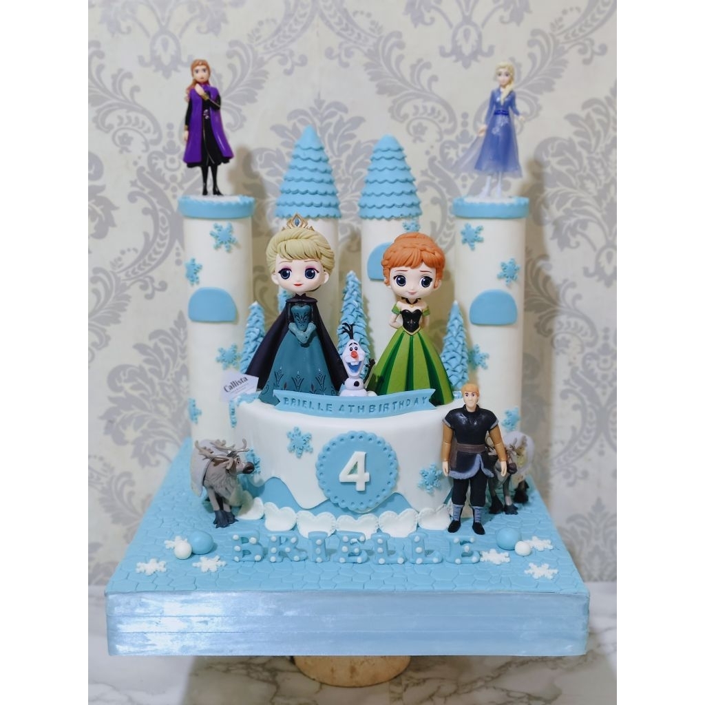 

Kue Ulang Tahun Elsa & Anna Castle Frozen Diameter 22cm/ Kue Ultah Castle Cantik