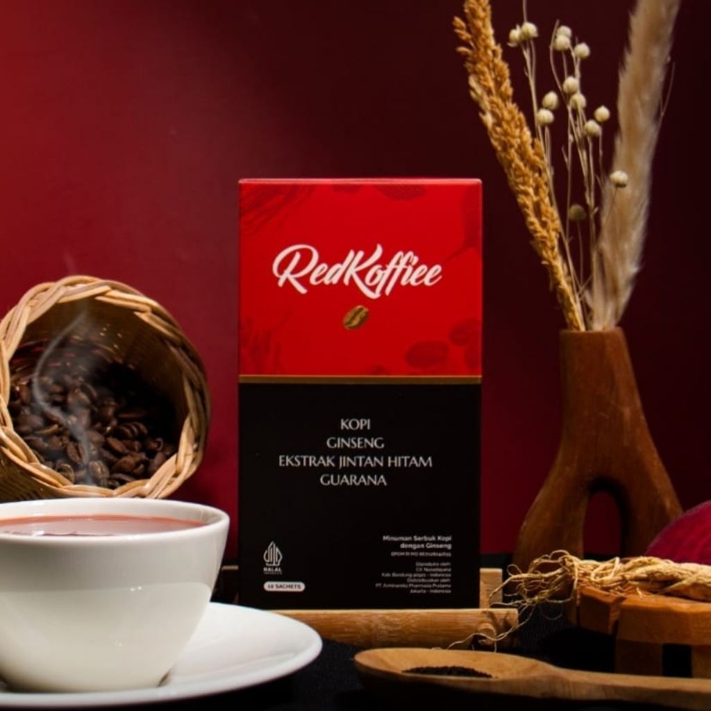 

Red Koffiee 1 box isi 10 sachet