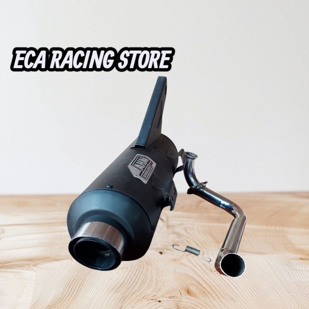 TERLARIS KNALPOT STANDAR AHM RACING BASS ADEM Beat fi/ Beat Karbu/ Beat esp/ Beat deluxe/ Beat Stree