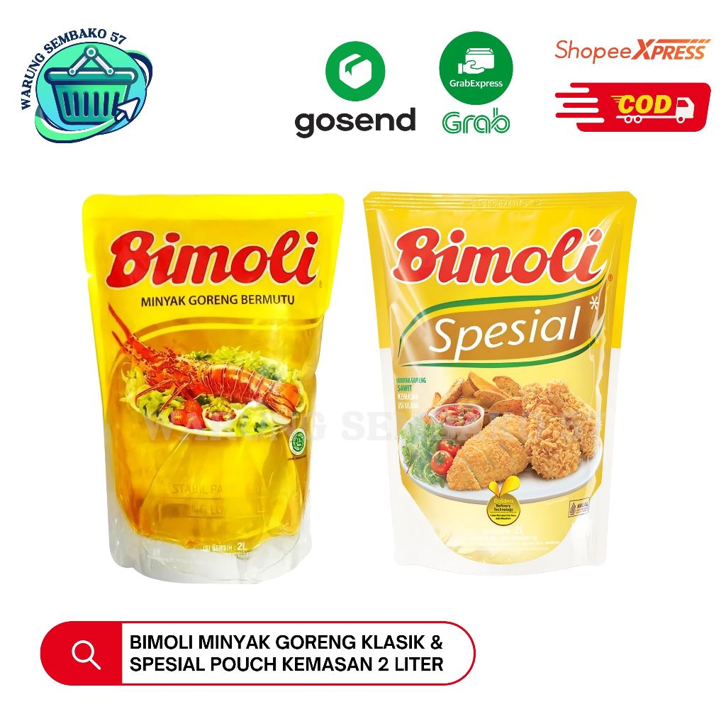 

Bimoli Minyak Goreng Klasik & Spesial Pouch Kemasan 2 Liter