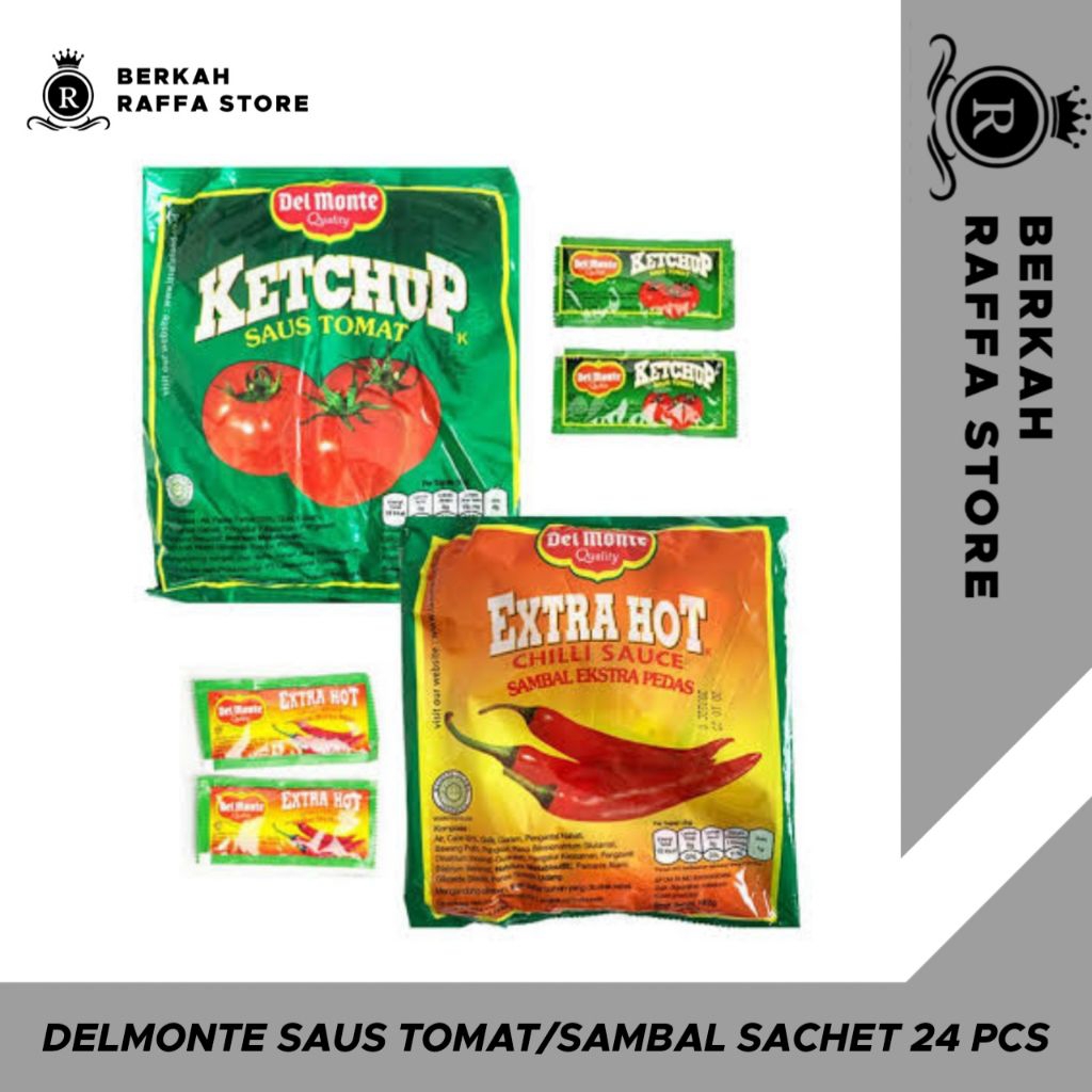 

Delmonte Saus Tomat Kechup Sachet Saus Extra Hot Sachet Chilli Saucd