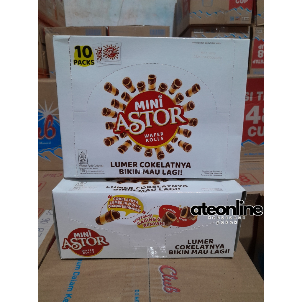 

Mini Astor Rolls Cokelat [isi 10bungkus @15.5gr]