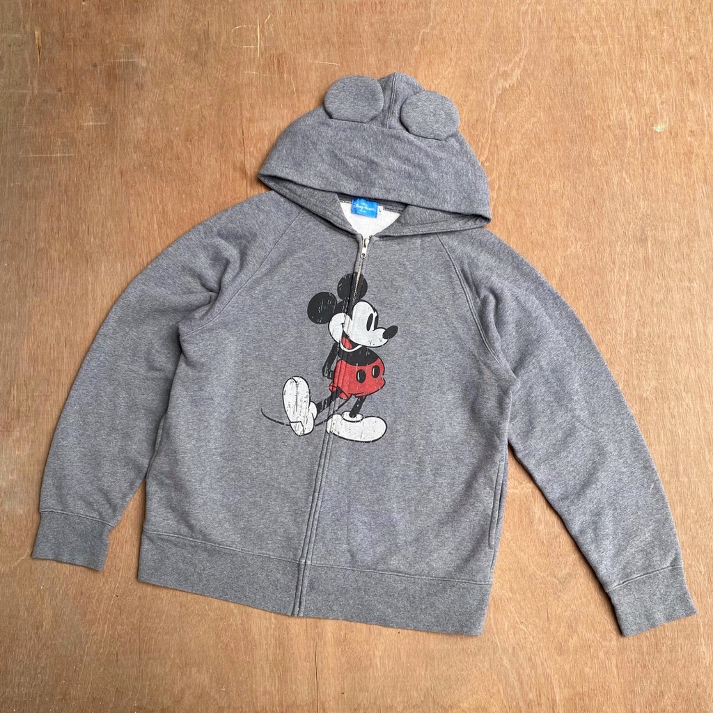 MICKEY MOUSE BY DISNEY TOKYO RESORT OVER SIZE ZIP HOODIE