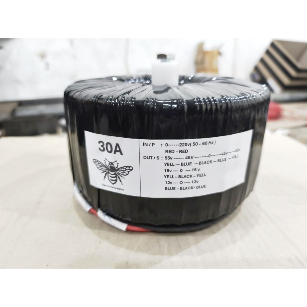 Trafo toroid donat 30A ct 45v...55v