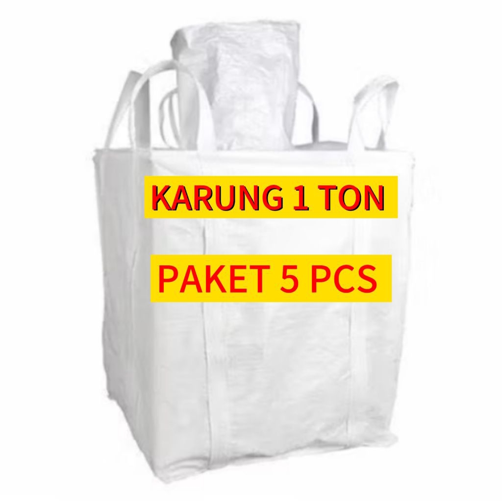 Karung besar 1 ton paket 5 pcs Karung ukuran besar karung kapasitas 1 ton karung industri karung log