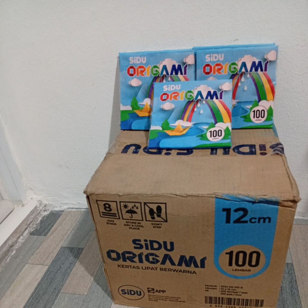 

Kertas ORIGAMI SIDU 12x12 . (harga di atas untuk harga per/pak isi 100 lembar)