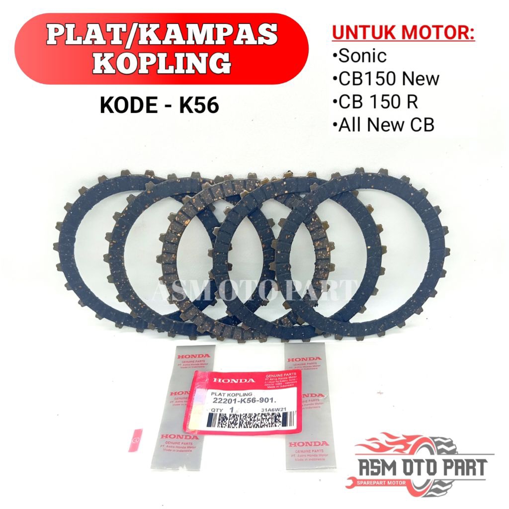 Plat Kopling Kampas Kopling HONDA (K56) CB150 New CB150R Sonic All New CB