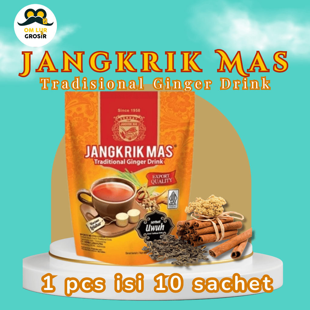 

Minuman Serbat Cap Jangkrik Mas Rasa Uwuh (isi 10 sachet)