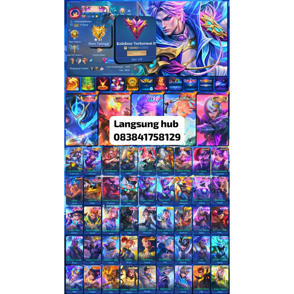 akun ml murah.meria all season