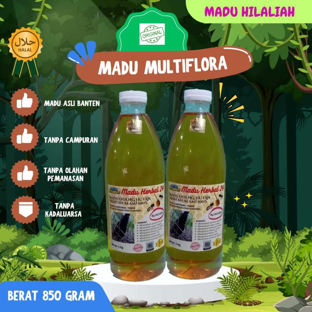 

PROMO: Madu Asli Multiflora Banten Madu murni 100% untuk menyehatkan badan (berat 850 gram)
