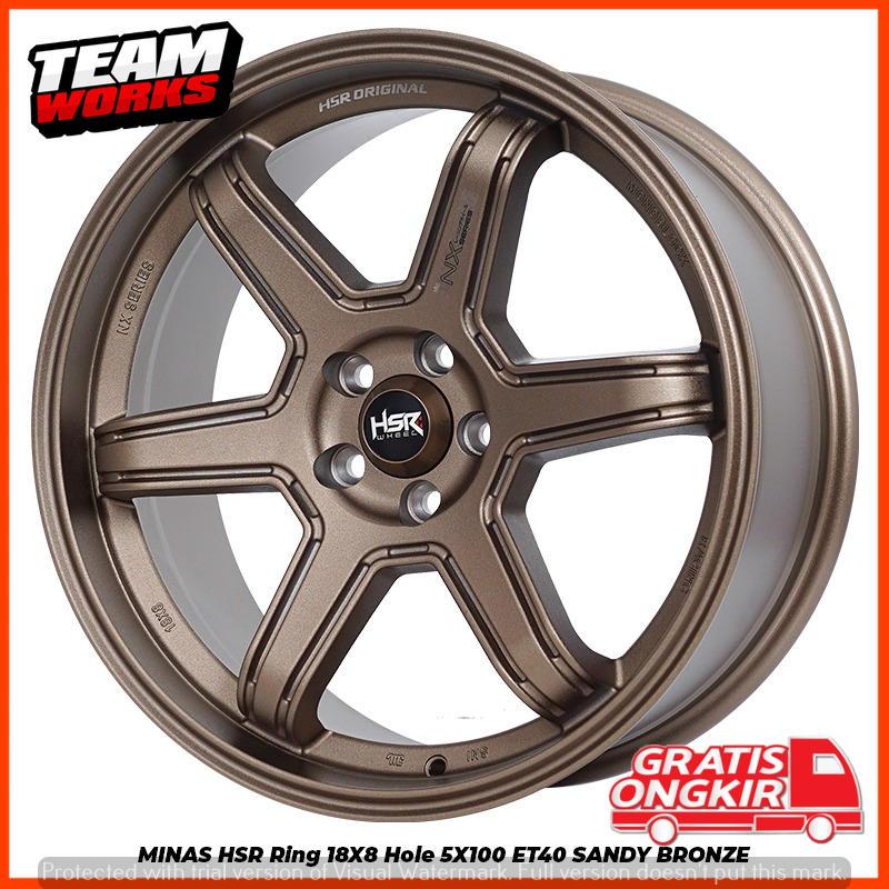 VELG MOBIL RING 18 HSR MINAS PCD 5X100 MOBIL YARIS CROSS SUBARU FT86 SIENTA R18 PELAK PALANG 6 JDM